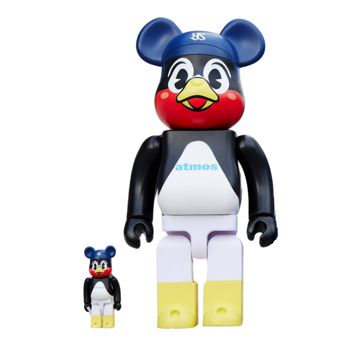 Bearbricks Atmos x Tsubakuro (Swallows) 400% & 100%
