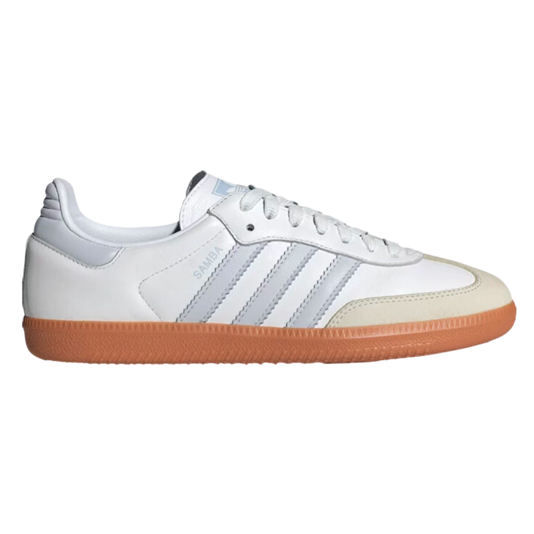 Adidas Samba OG White Halo Blue Gum (Womens)