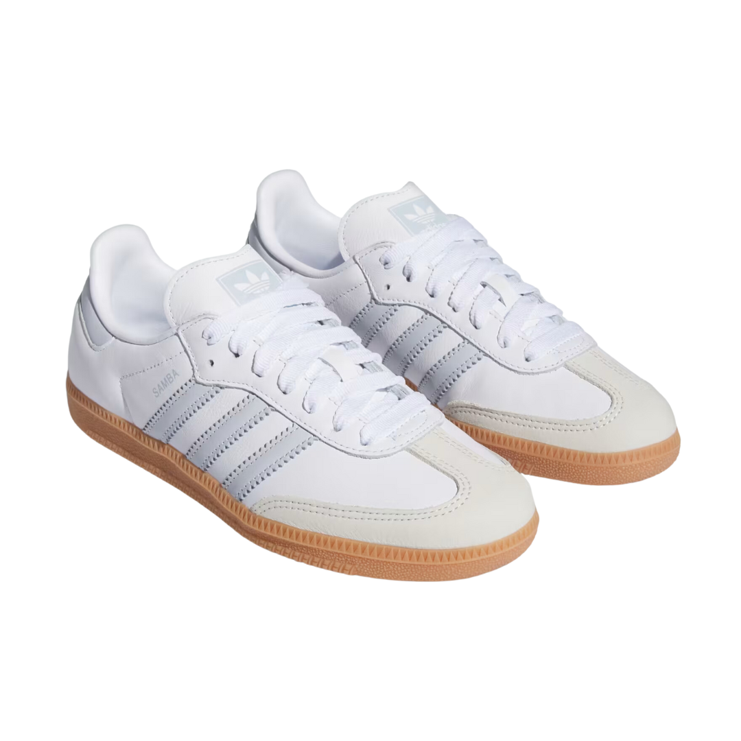 Adidas Samba OG White Halo Blue Gum (Womens)