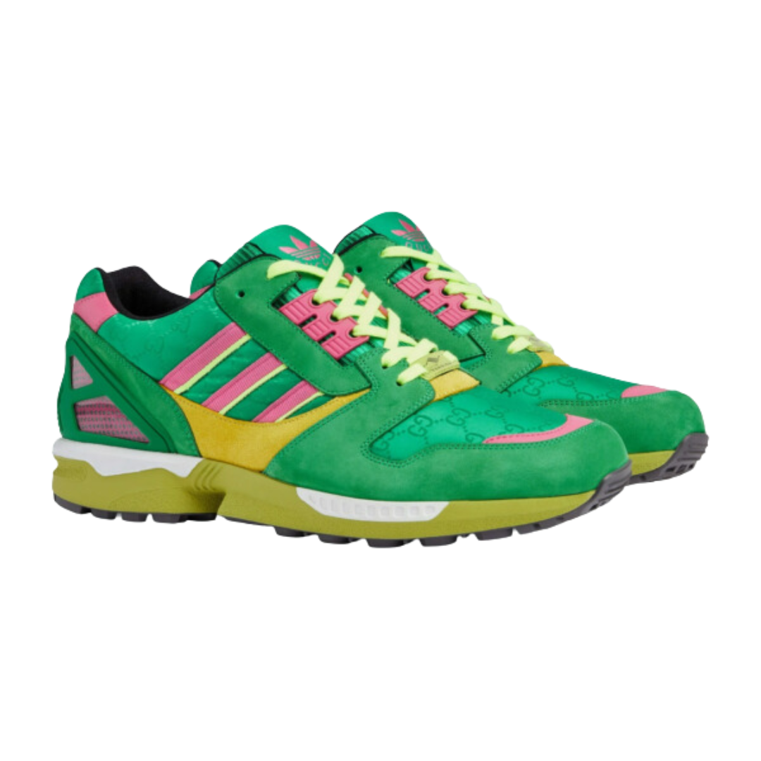 Adidas Originals GUCCI ZX 8000 Sneakers Green Yellow Pink