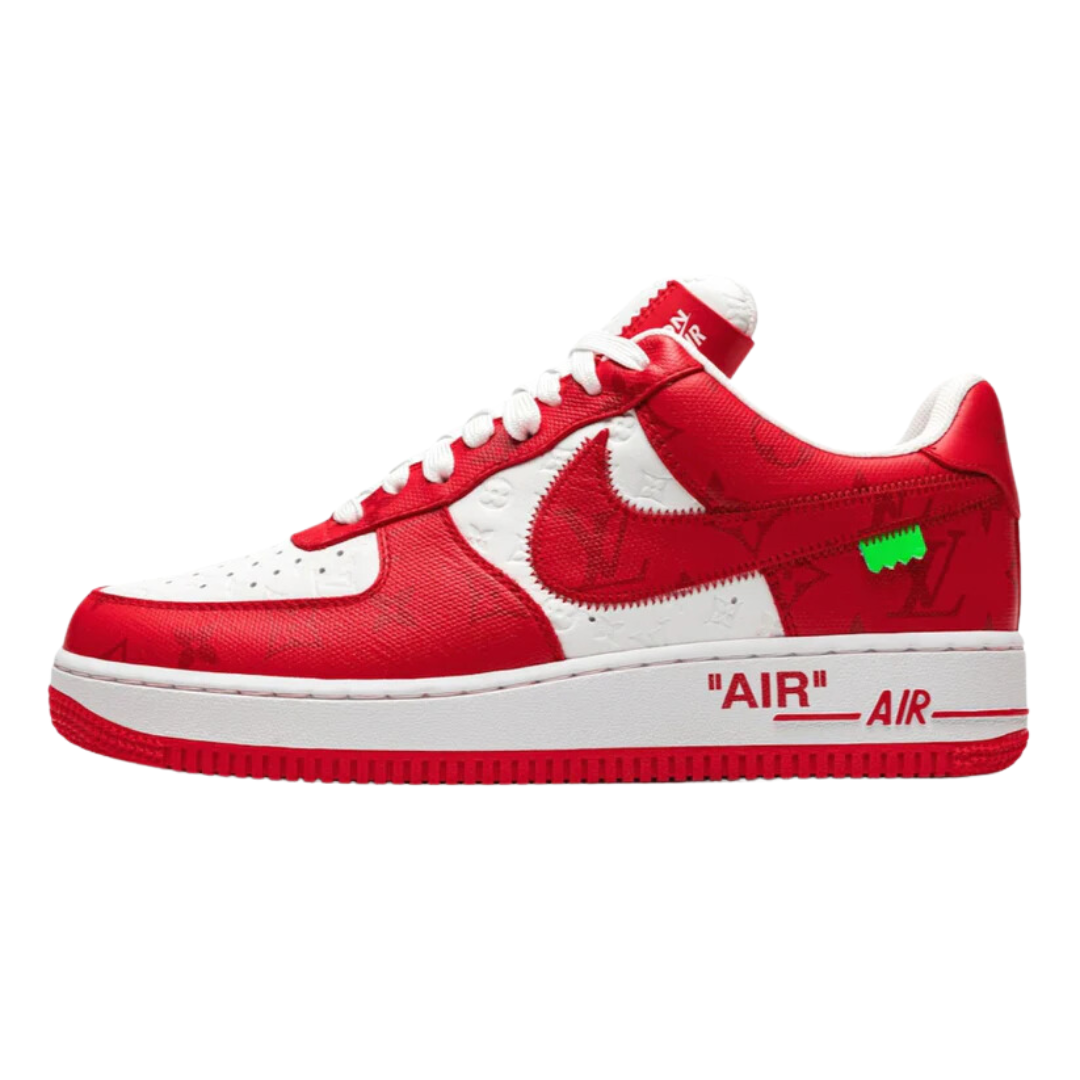 LV x Air Force 1 Low by Virgil Abloh White Red