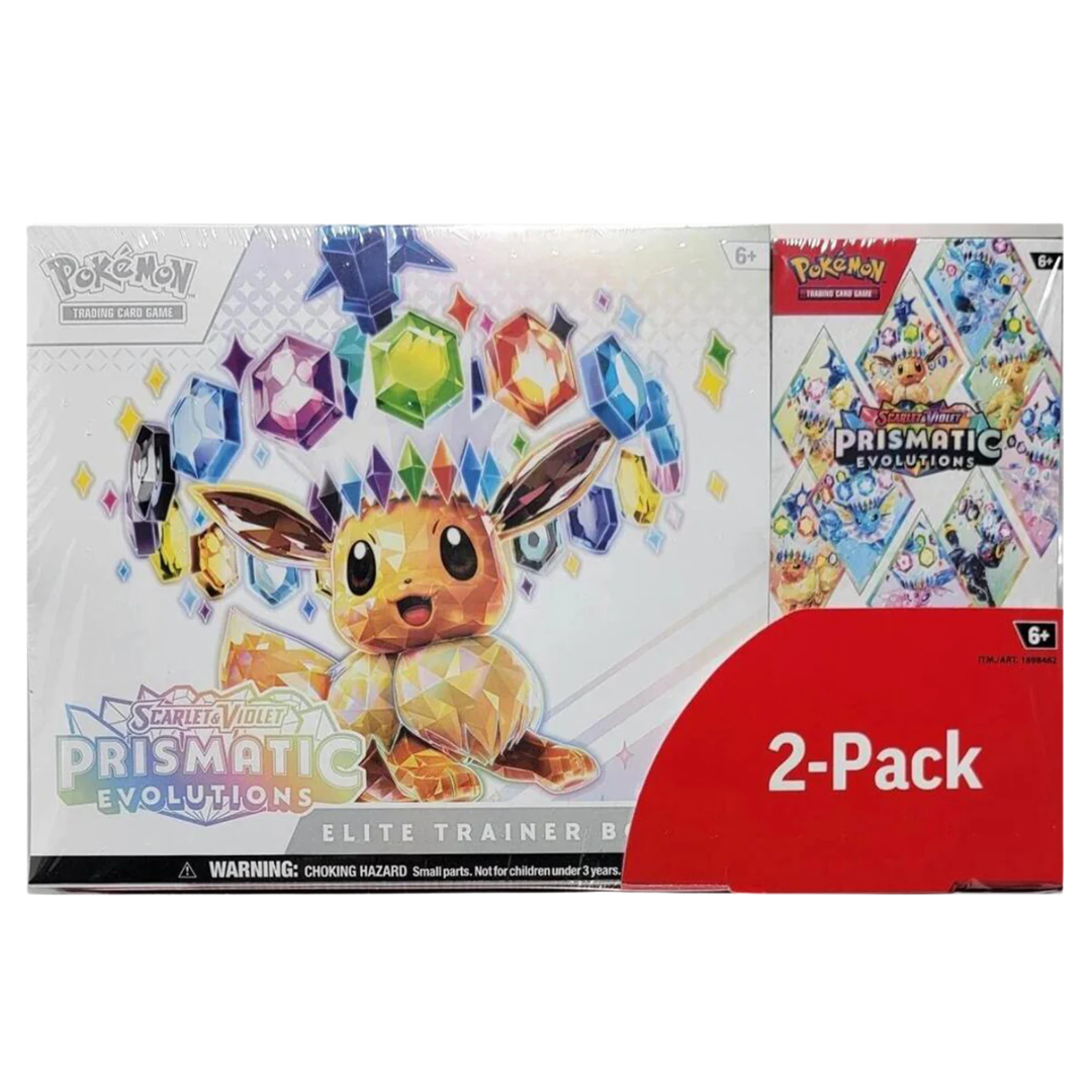 Pokémon Costco Prismatic Evolutions 2-Pack Trainer Box and Booster Bundle