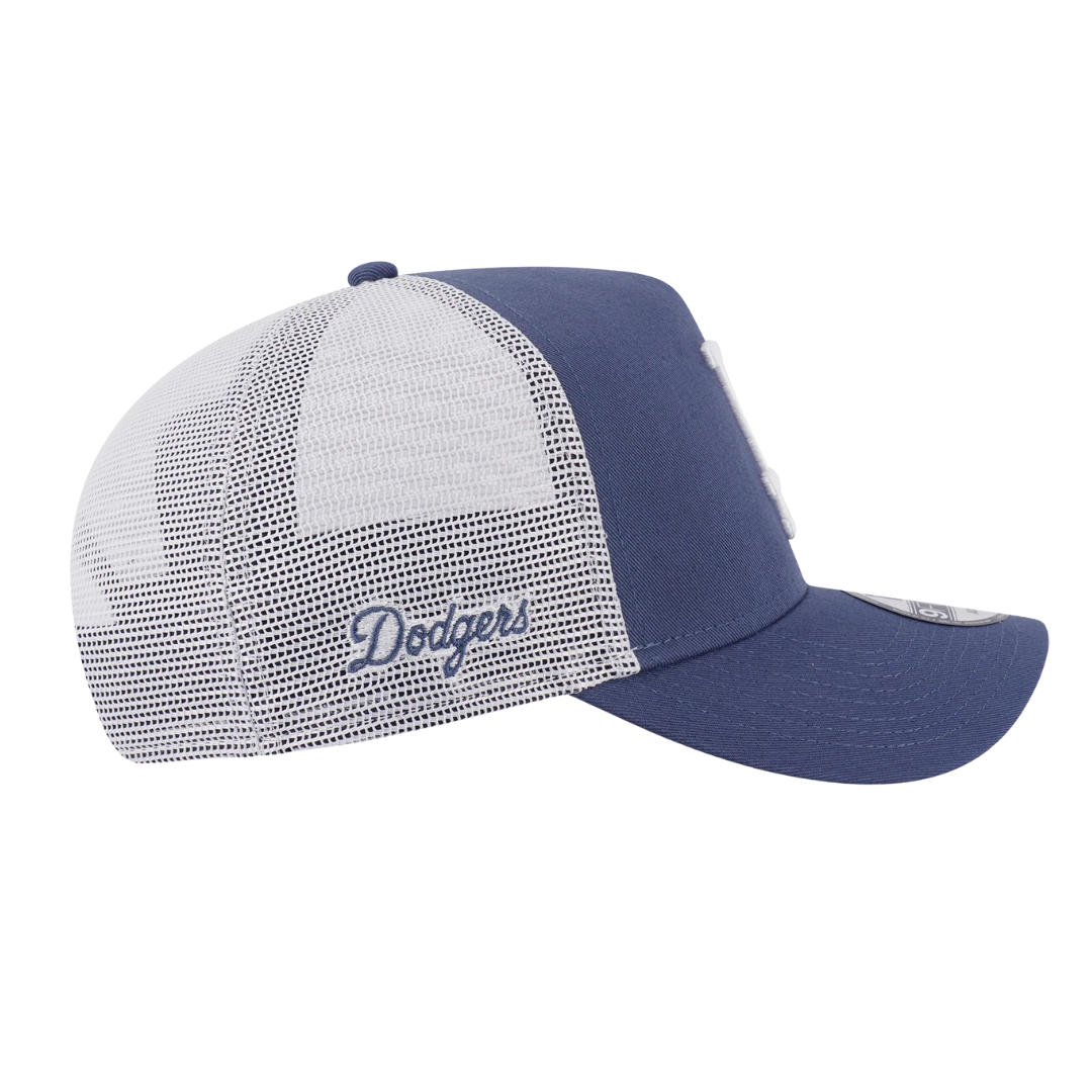 New Era 9forty Los Angeles Dodgers A-Frame Trucker Muted Indigo