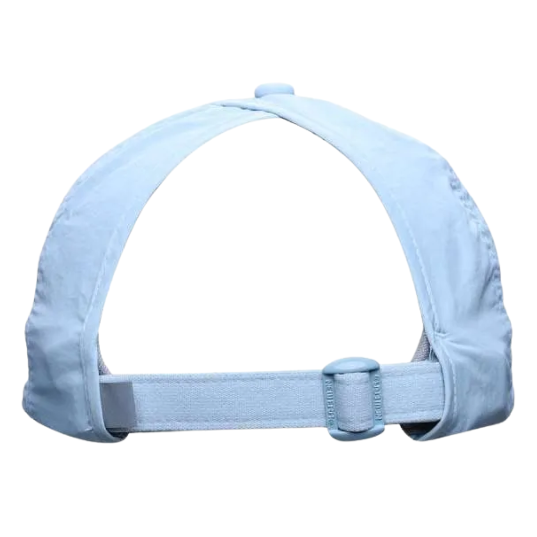 New Era Women Open Back Reflective Pale Blue Adjustable Cap