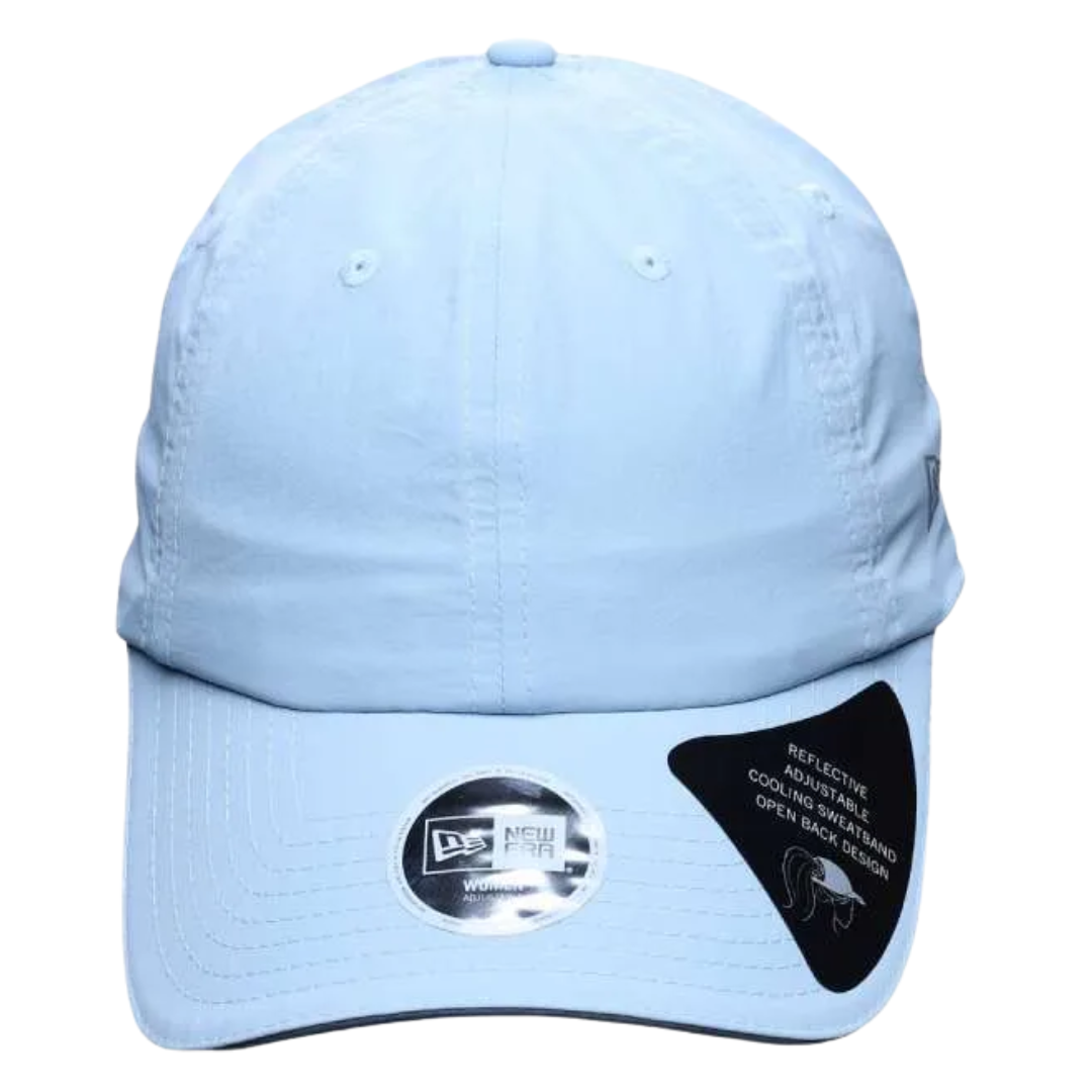 New Era Women Open Back Reflective Pale Blue Adjustable Cap