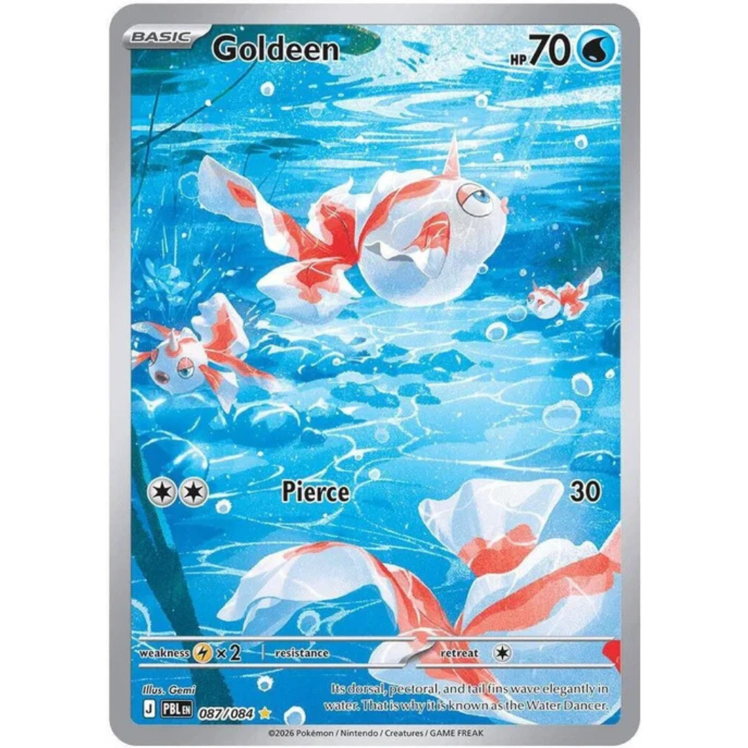 Goldeen Pitch Black Illustration Rare • 087/084 Holofoil