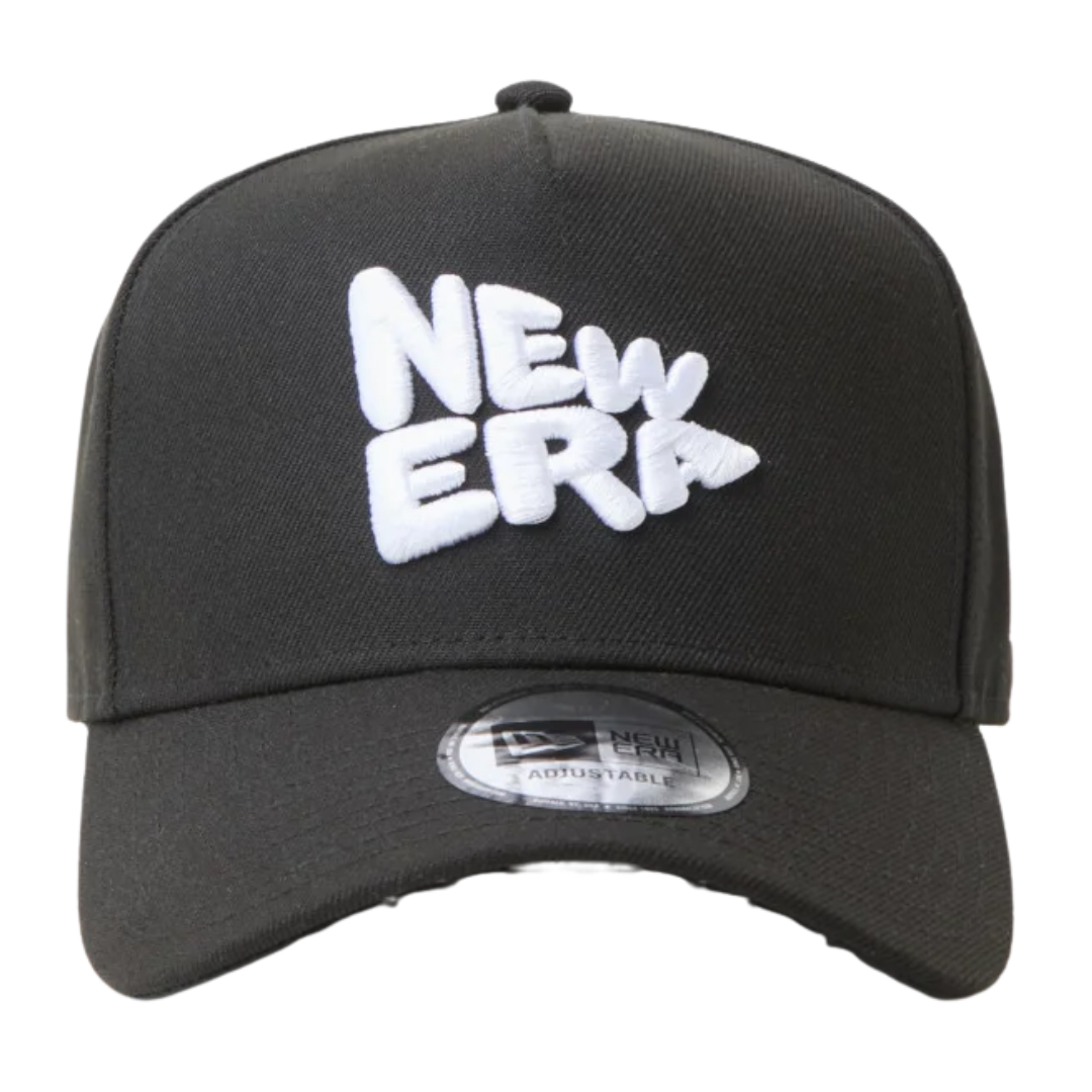 NEW ERA WORDMARK FLAG BLACK 9FORTY A-FRAME CAP
