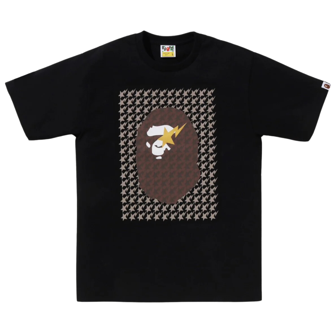 A BATHING APE Hound Sta Ape Head Brown