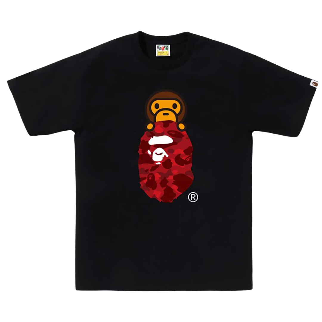 A BATHING APE Color camo red Milo