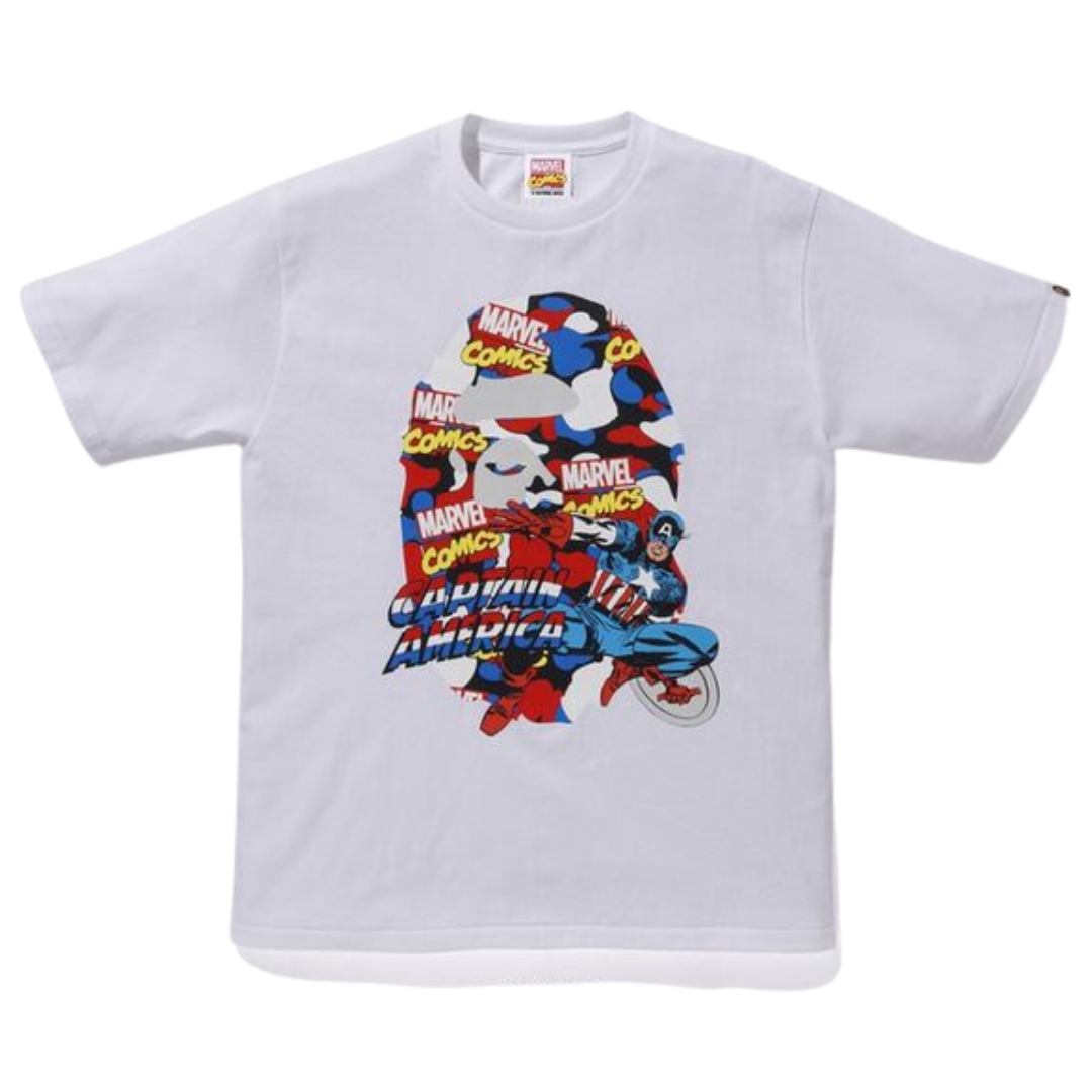 Bape X Marvel Captain America Tee