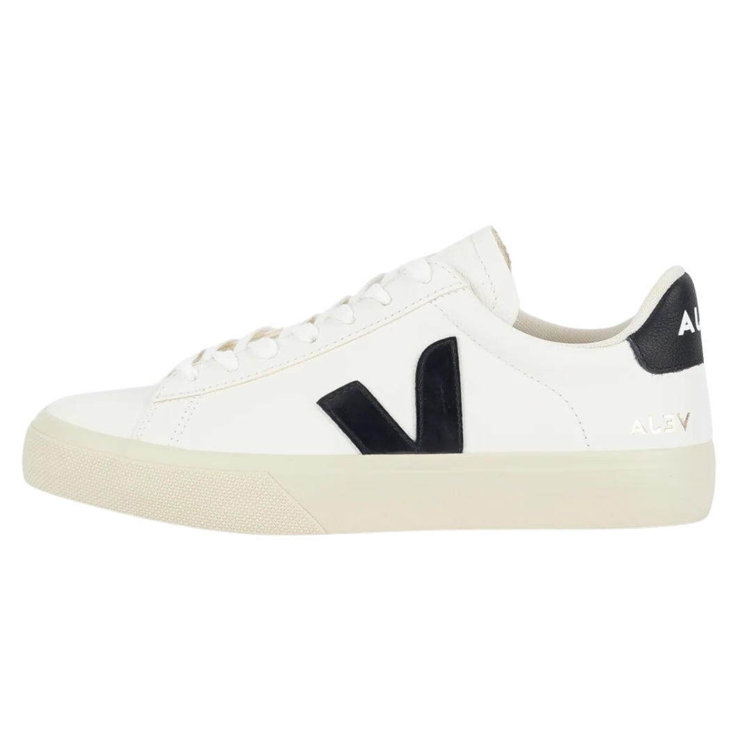 Veja Campo Chromefree Leather White Black (Womens)