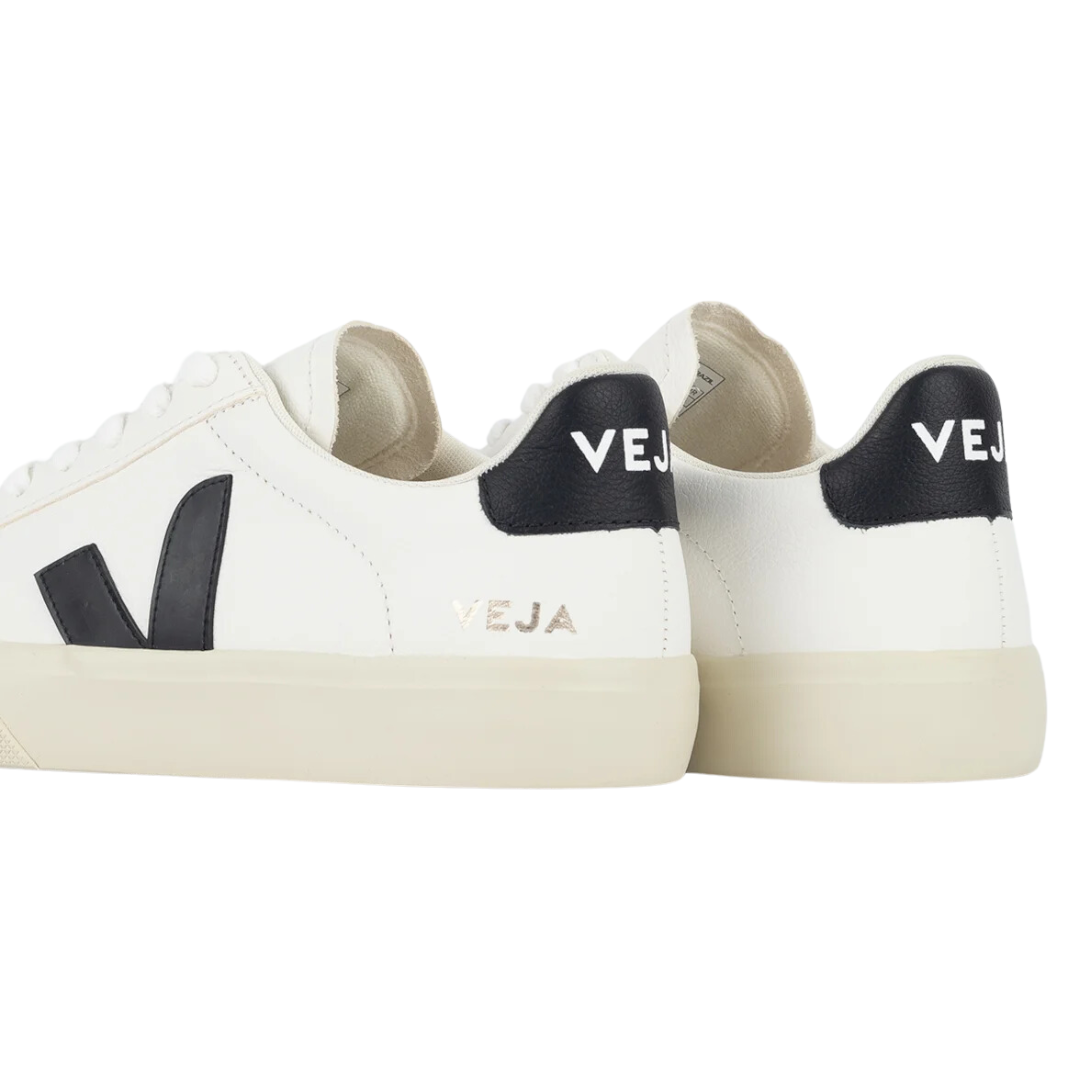 Veja Campo Chromefree Leather White Black (Womens)