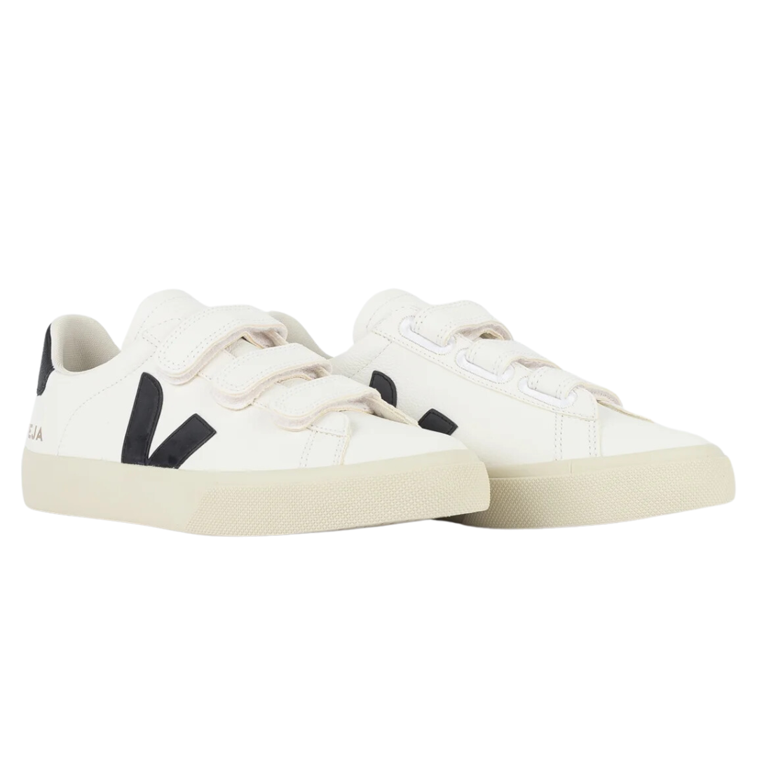 Veja Recife Logo Chromefree White Black (Womens)