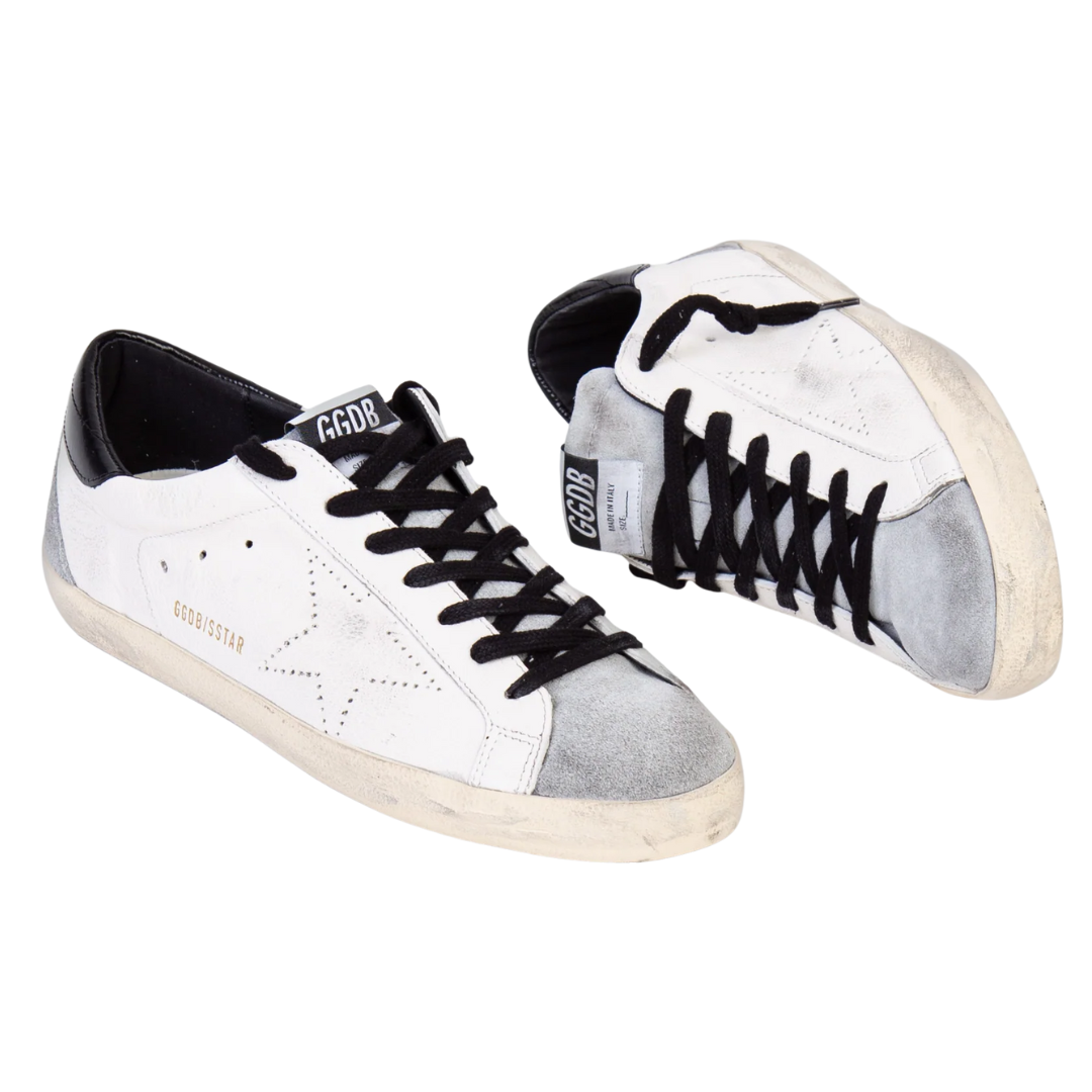 Golden Goose Superstar Black White No Star (Mens)