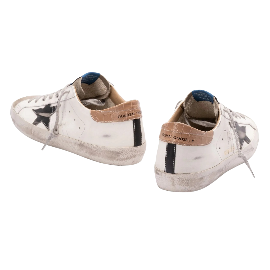 Golden Goose Superstar White Ice Black Beige (Mens)
