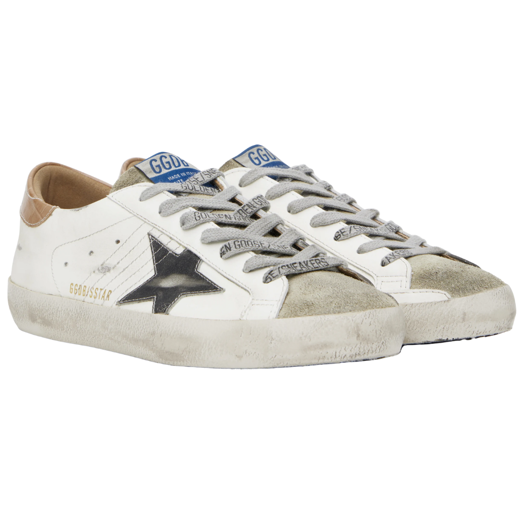 Golden Goose Superstar White Ice Black Beige (Mens)