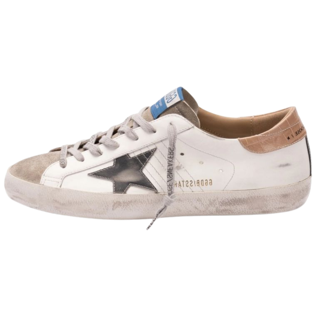 Golden Goose Superstar White Ice Black Beige (Mens)