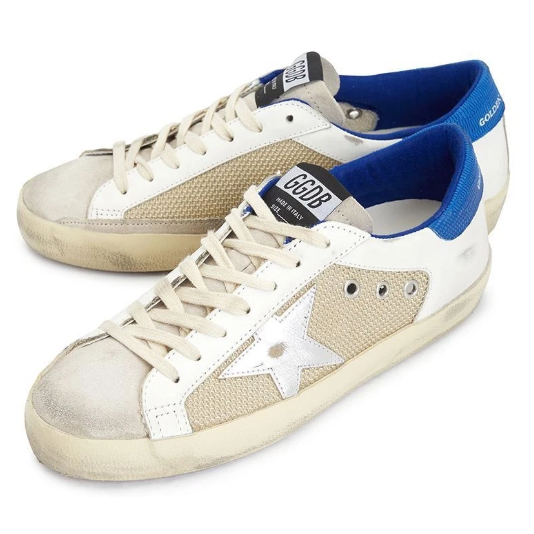 Golden Goose Superstar Latte White Bluette (Mens)