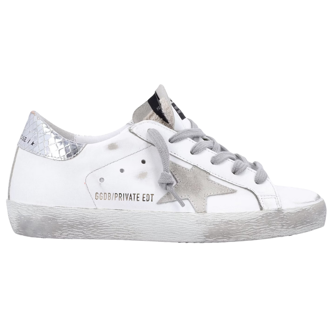Golden Goose Superstar White Ice Gold Silver (Womens)