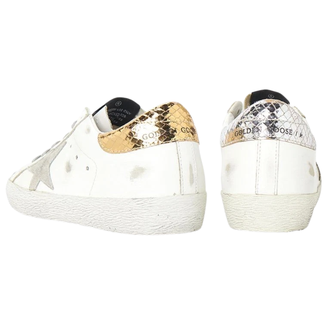 Golden Goose Superstar White Ice Gold Silver (Womens)