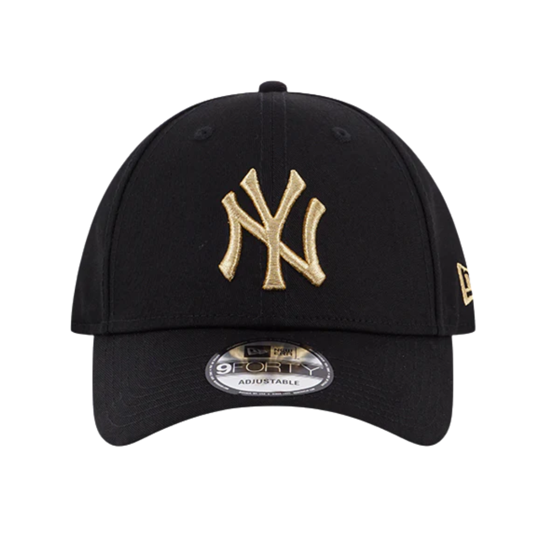 New Era 9forty New York Yankees Logo Black Gold