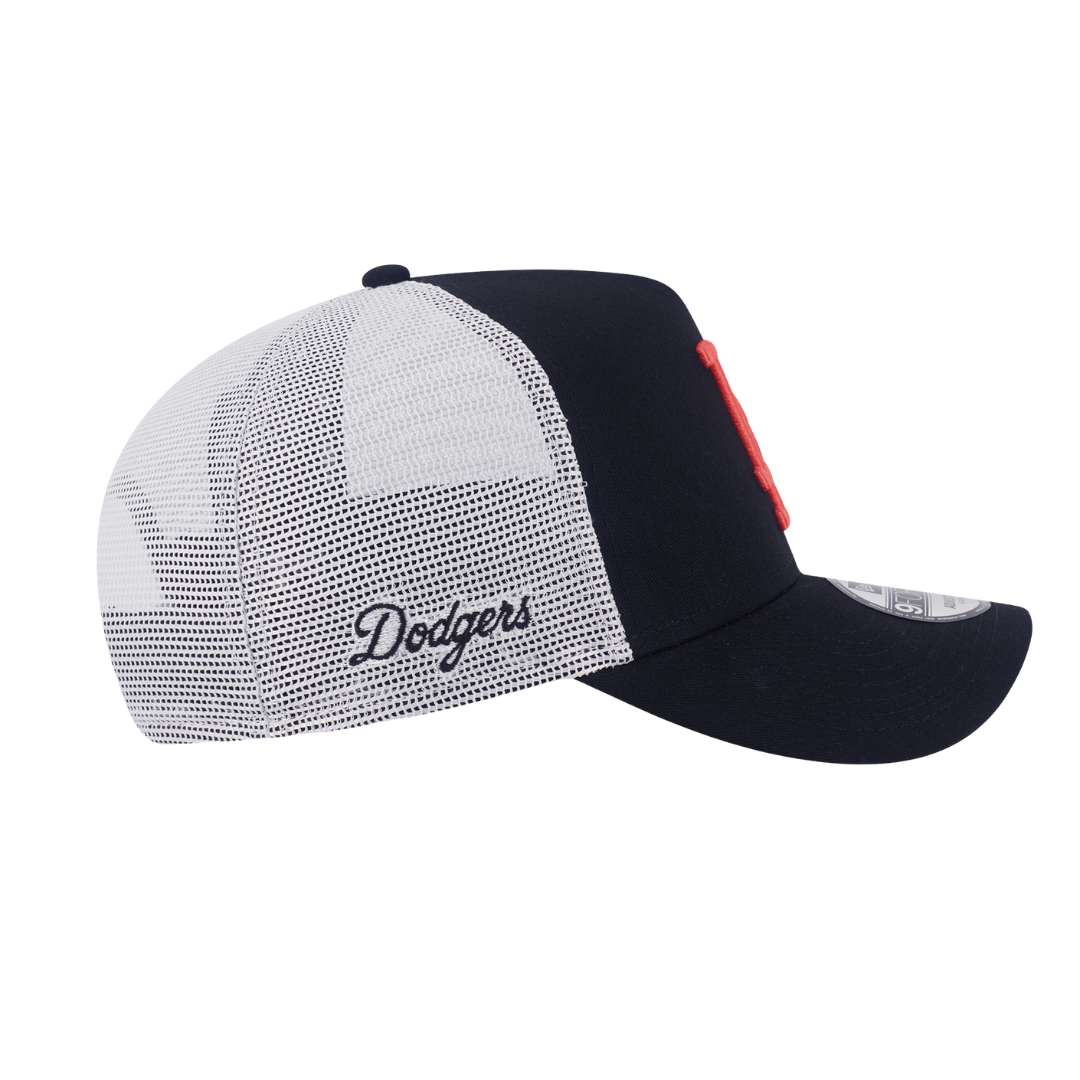 New Era 9FORTY A-Frame Trucker Los Angeles Dodgers Color Era Black Snapback