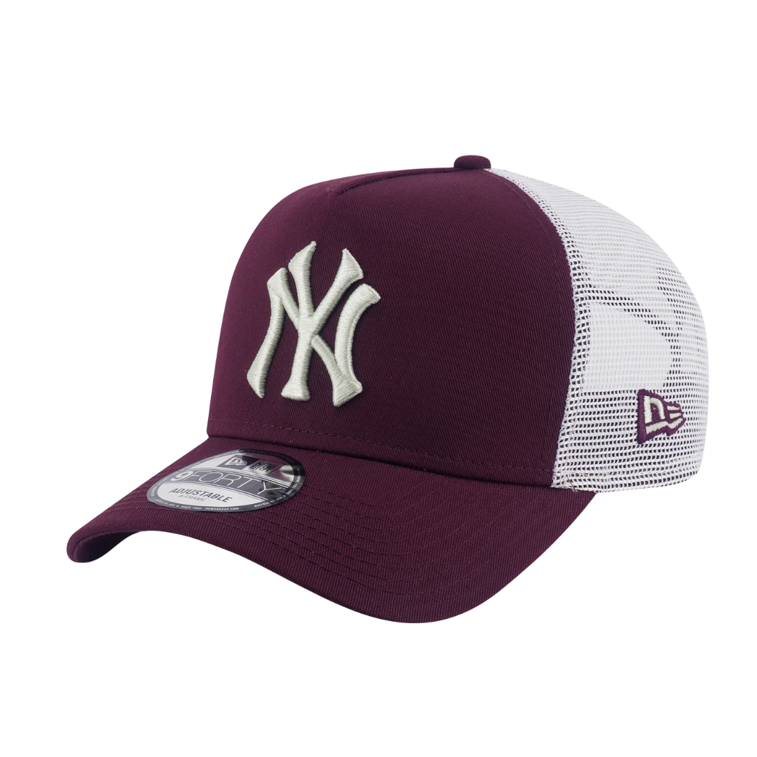 New Era 9Forty A-Frame Trucker New York Yankees Color Era Maroon Snapback