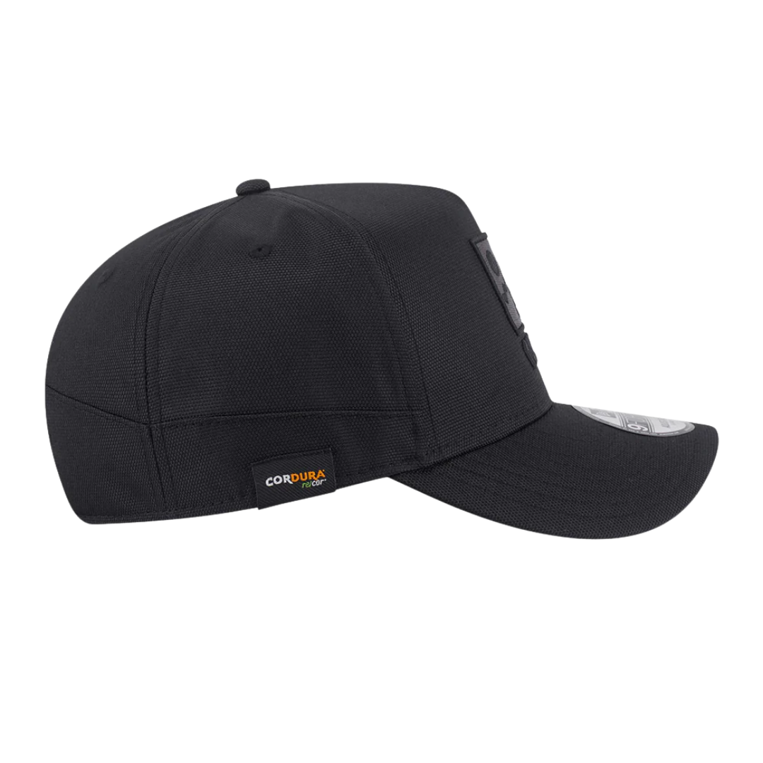 New Era Wordmark Cordura Re Cor Black 9FORTY A-Frame Snapback Cap