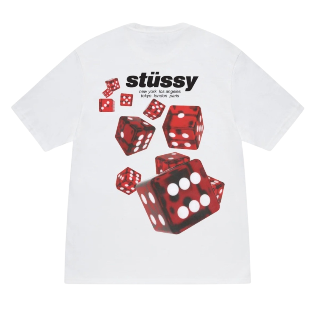 Stussy Rollers Tee White