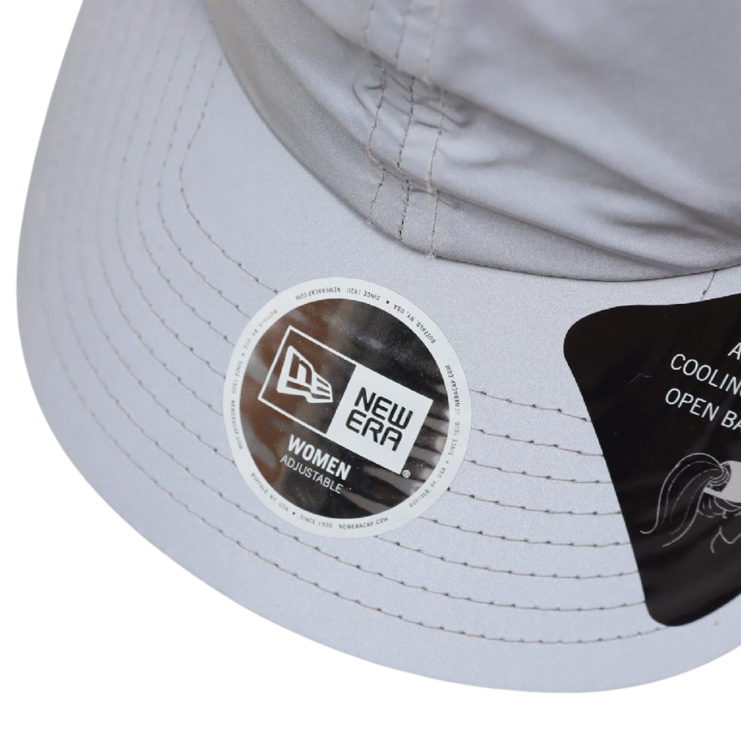 New Era Women Open Back Recy Reflective Grey Adjustable Cap
