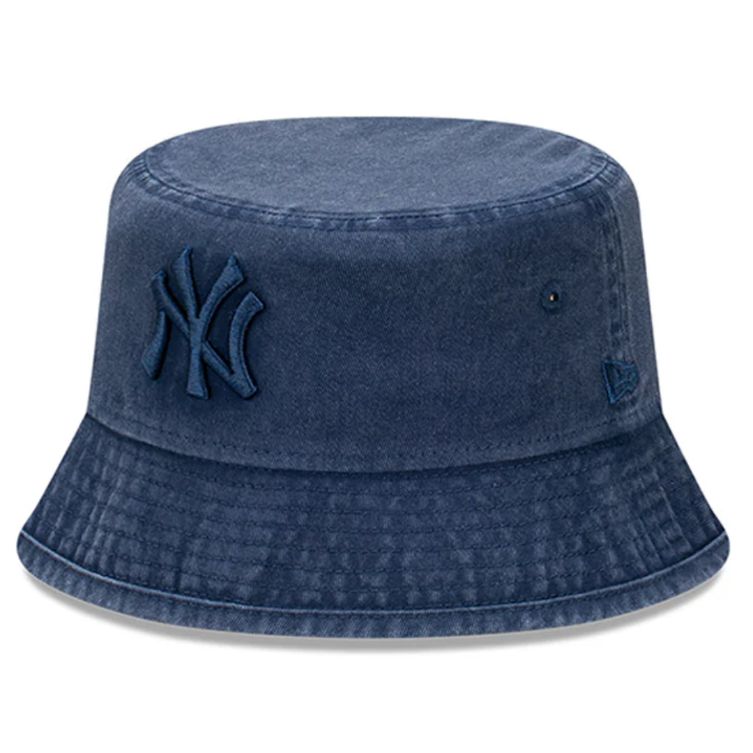 New Era New York Yankees Tonal Snow Wash Oceanside Blue Bucket 01