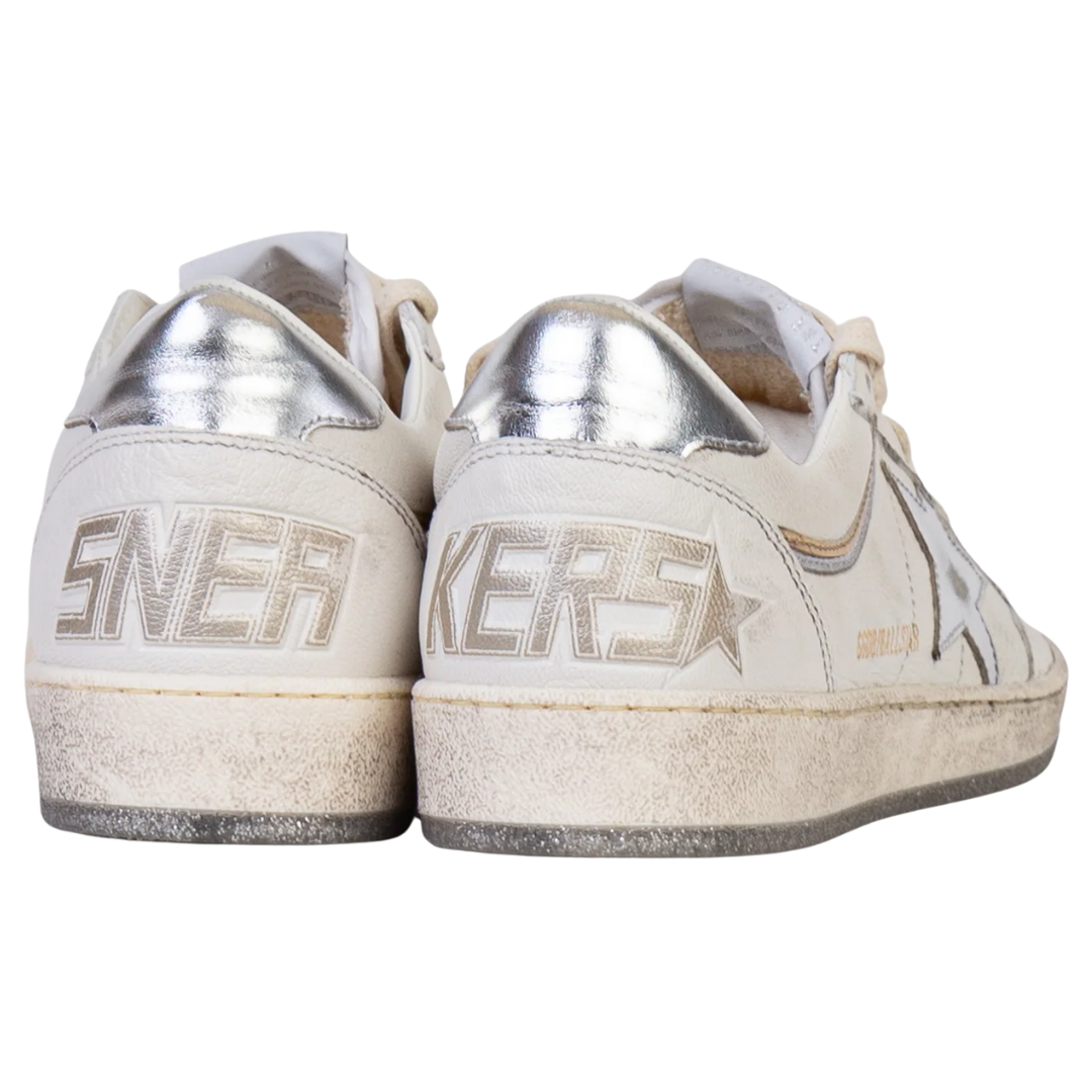 Golden Goose Ball Star Optic White Silver (Womens)