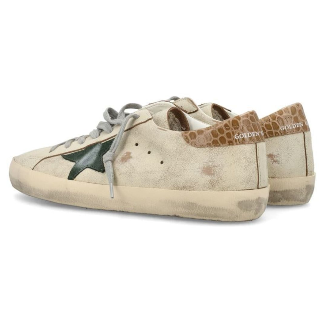 Golden Goose Super Star Cream Green (Mens)