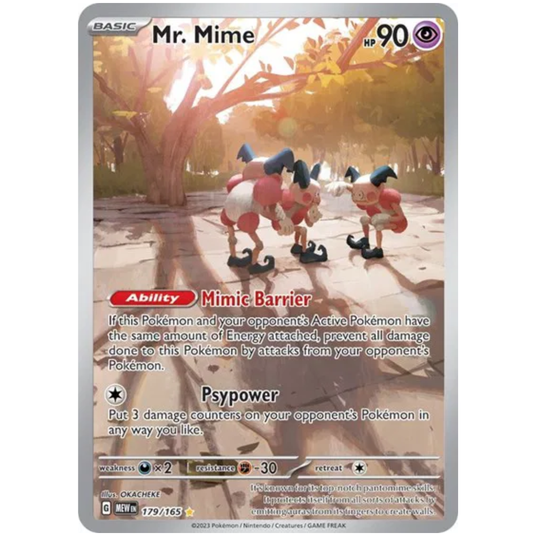 Mr. Mime SV: 151 Illustration Rare • 179/165 Holofoil