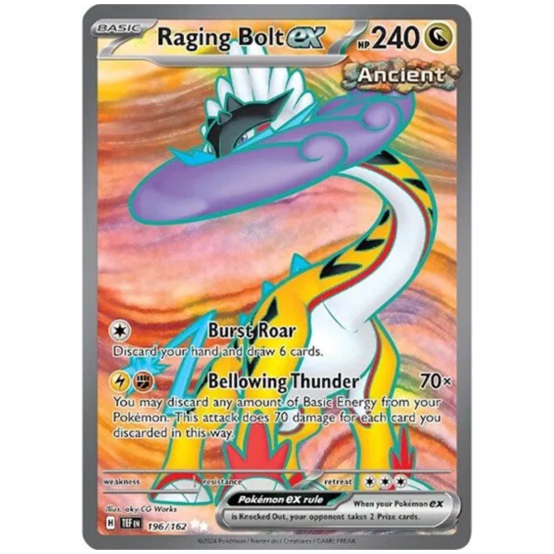 Raging Bolt ex Temporal Forces Ultra Rare • 196/162 Holofoil