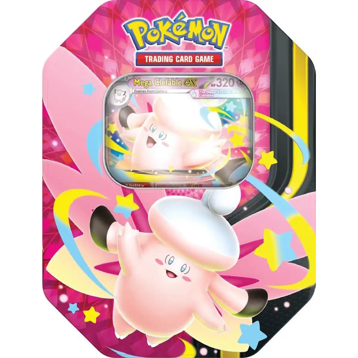 Pokémon TCG Mega Moonlit Tin Clefable ex
