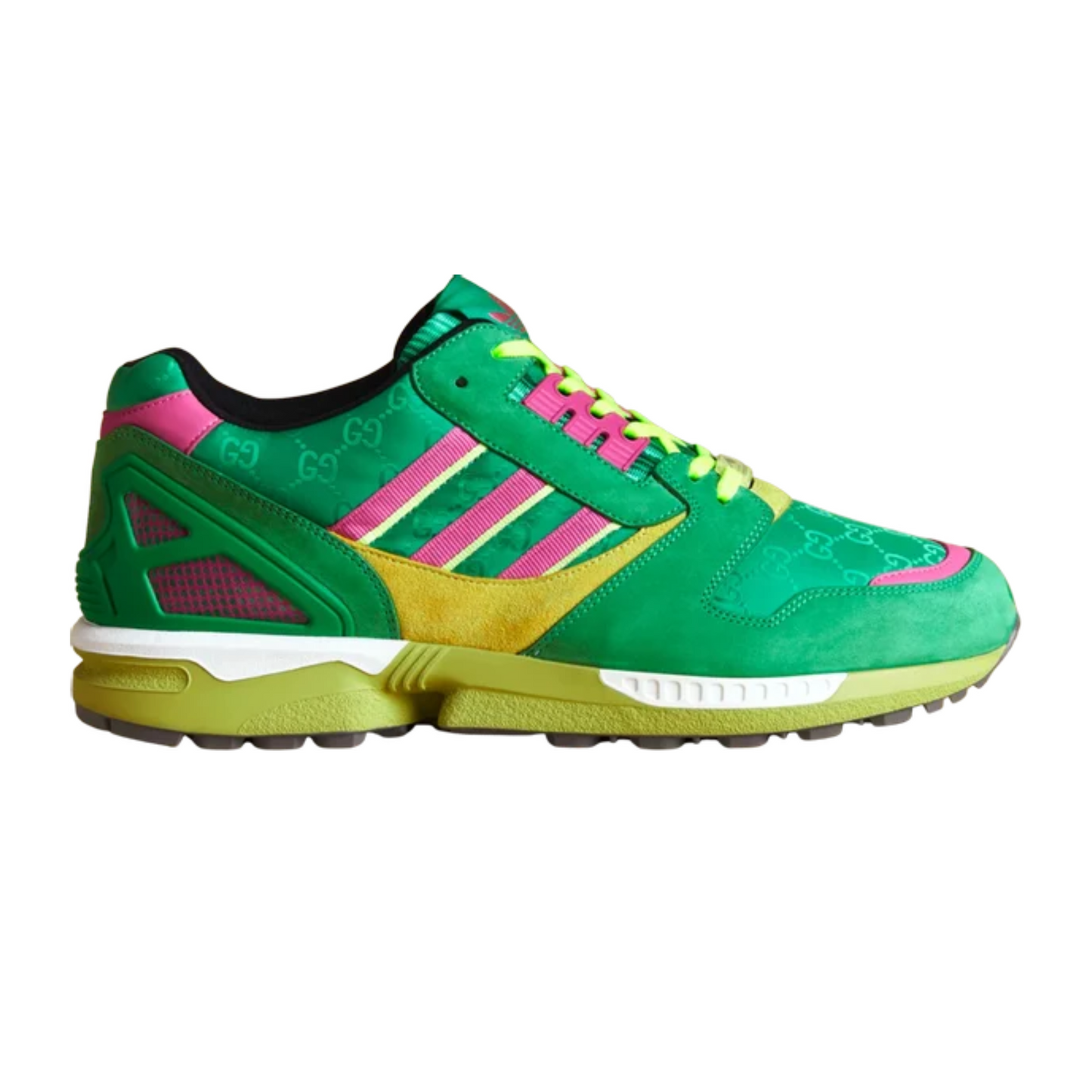 Adidas Originals GUCCI ZX 8000 Sneakers Green Yellow Pink
