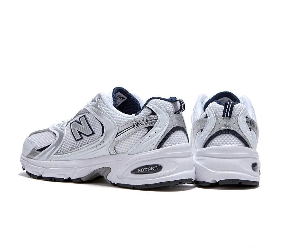 New Balance 530 White Silver Navy