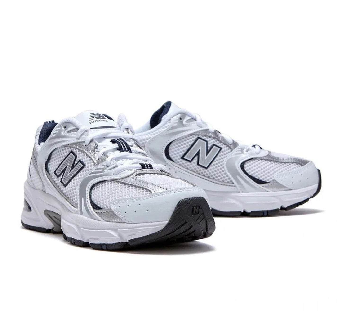 New Balance 530 White Silver Navy