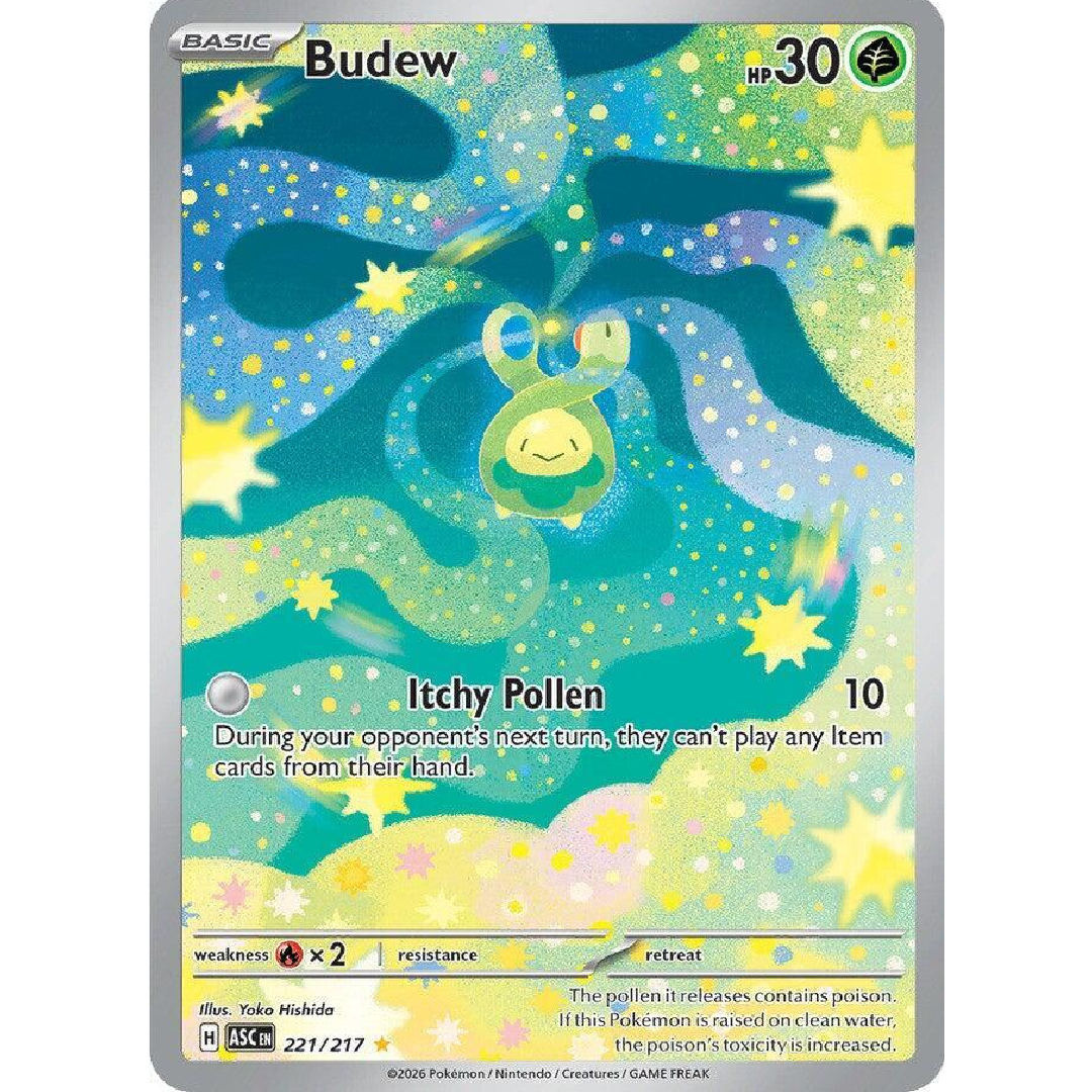 Budew Ascended Heroes Illustration Rare • 221/217 Holofoil