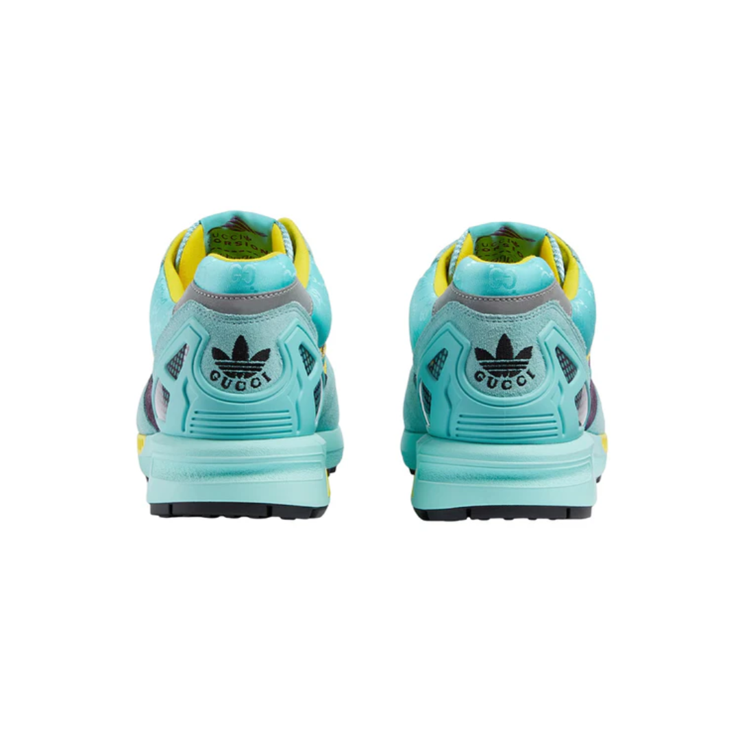 Adidas Originals GUCCI ZX 8000 Sneakers Aqua Blue Yellow Brown