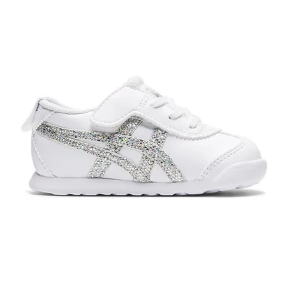 Onitsuka Tiger Mexico 66 White Silver Glitter Kids