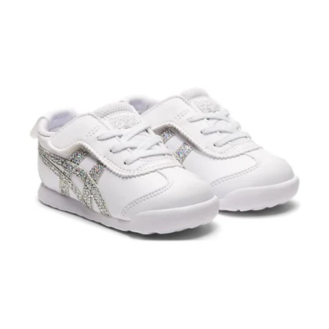 Onitsuka Tiger Mexico 66 White Silver Glitter Kids
