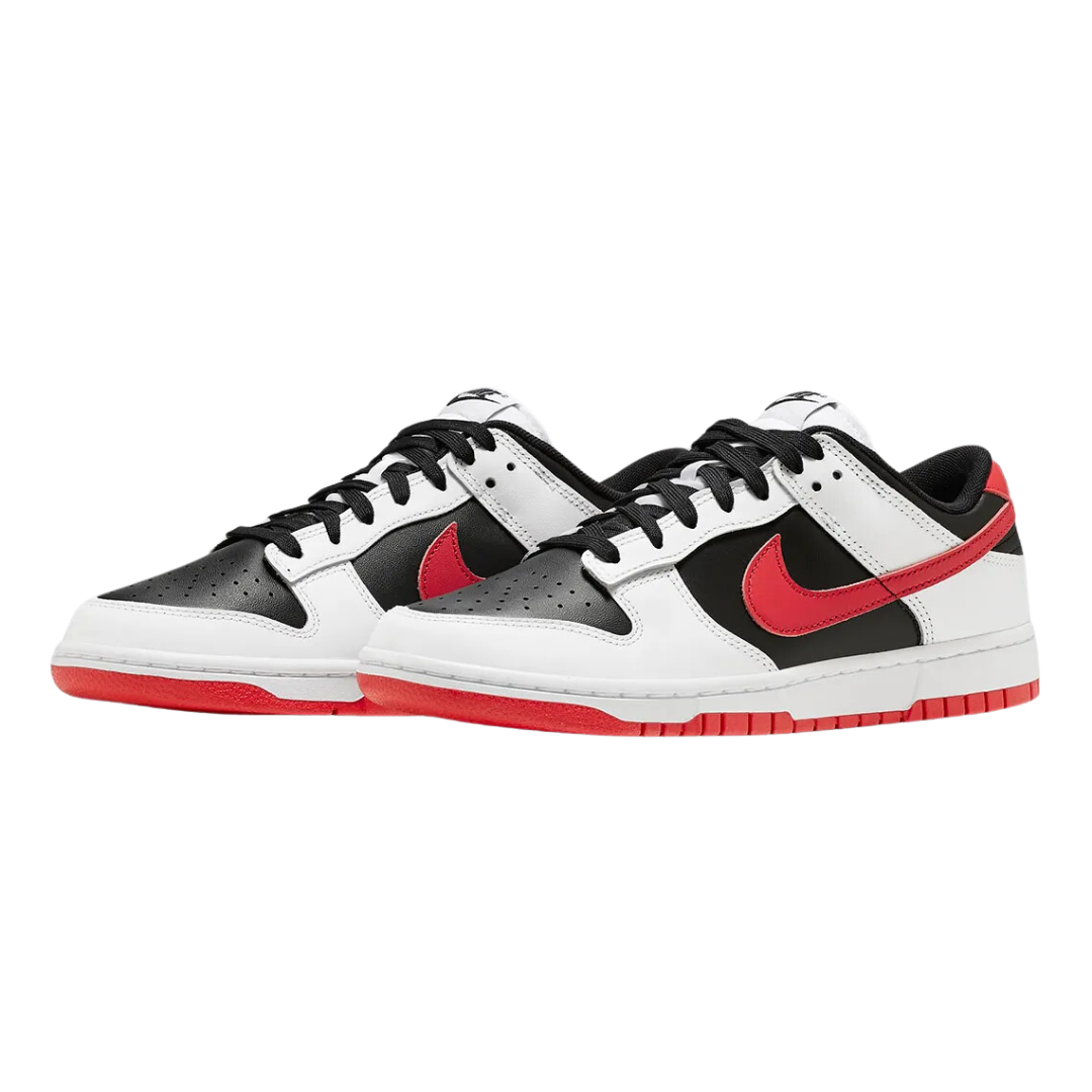 Nike Dunk Low White Black Red