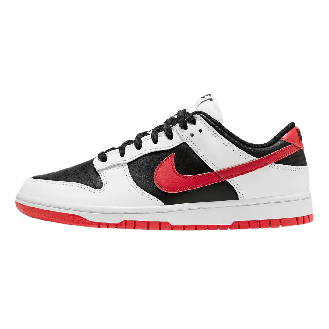 Nike Dunk Low White Black Red
