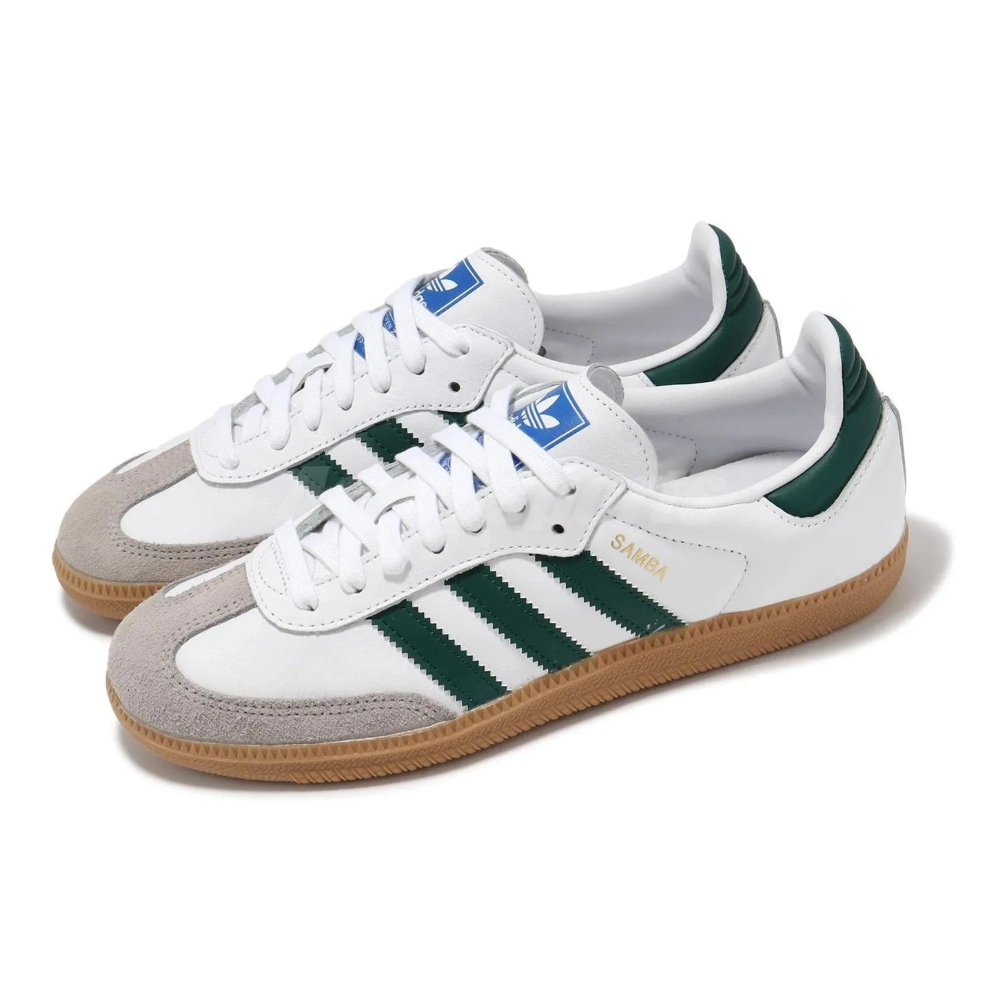Adidas Originals Samba OG White Collegiate Green Gum (Mens)