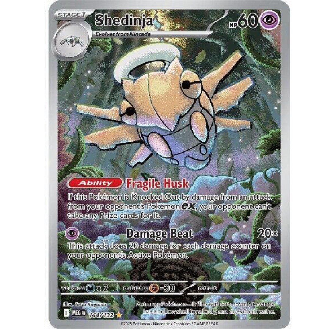 Shedinja Mega Evolution Illustration Rare • 144/132 Holofoil