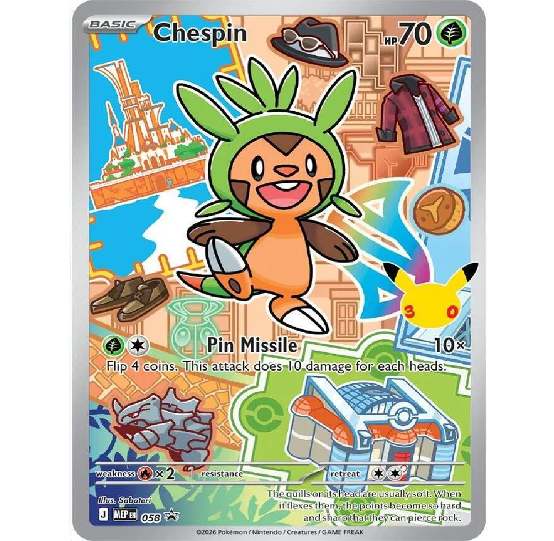 Chespin - 058 Mega Evolution Promos Promo • 058 Holofoil