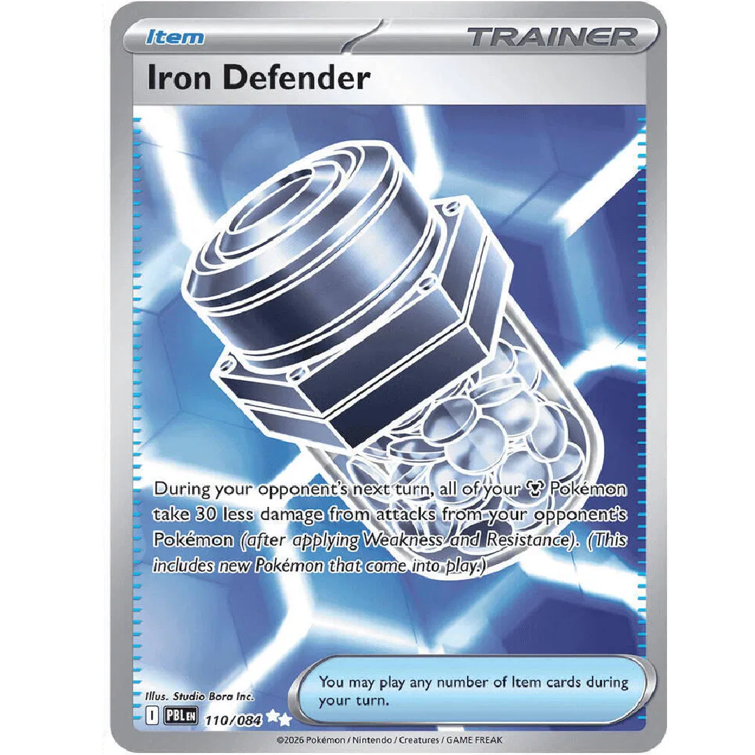 Iron Defender Pitch Black Ultra Rare • 110/084 Holofoil