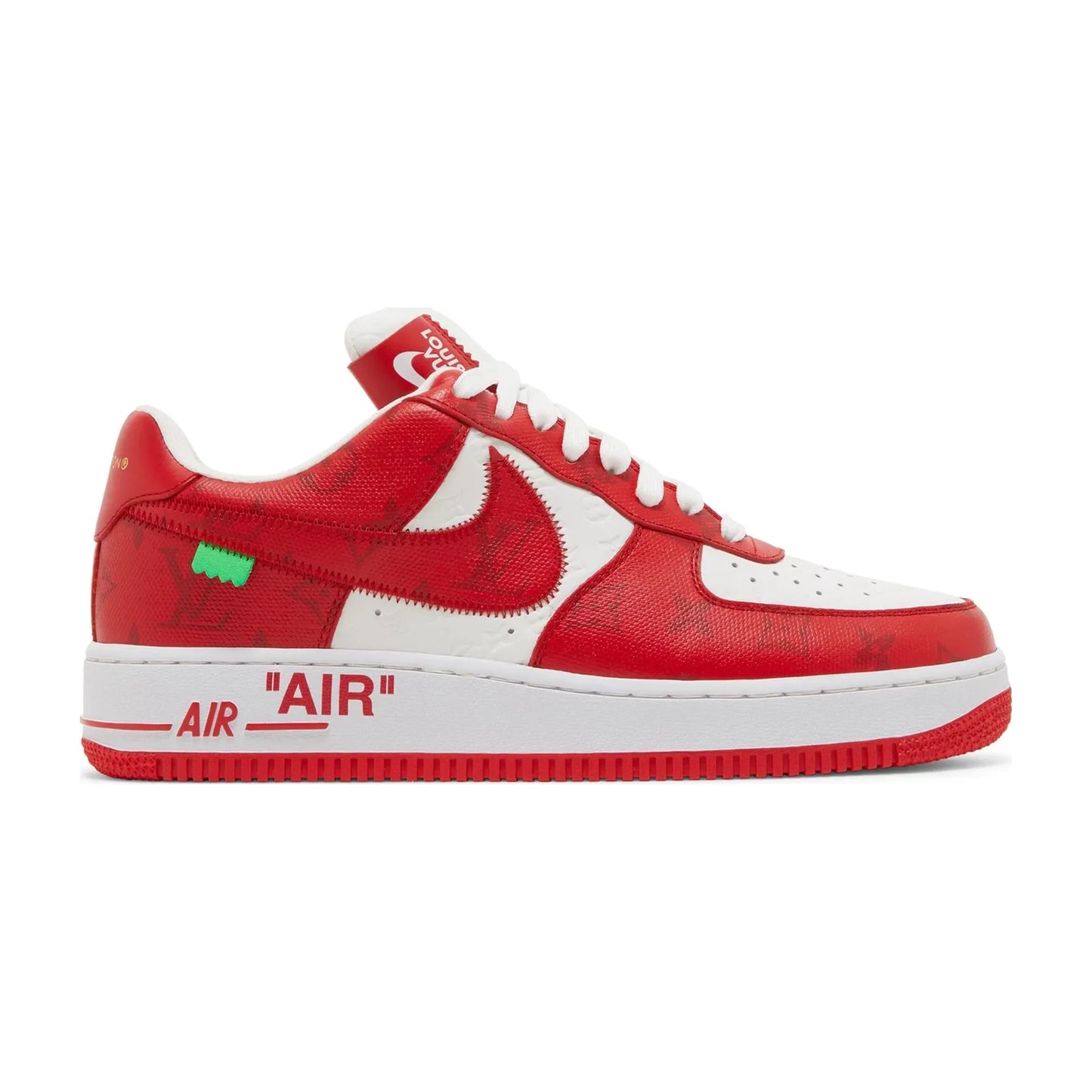 LV x Air Force 1 Low by Virgil Abloh White Red